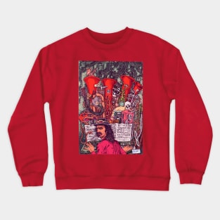 Frank Zappa N°1, by Maximiliano Lopez Barrios Crewneck Sweatshirt